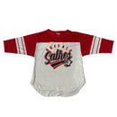 Starter Women's Buffalo Sabres First Team Full Front Print 3/4 Sleeve Tee - lauxsportinggoods