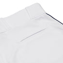 Open Box Champro MVP Open Bottom Adult Piped Pant - White/Navy - Small - lauxsportinggoods