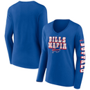 Fanatics Buffalo Bills Cotton V Neck Long Sleeve Tee - lauxsportinggoods