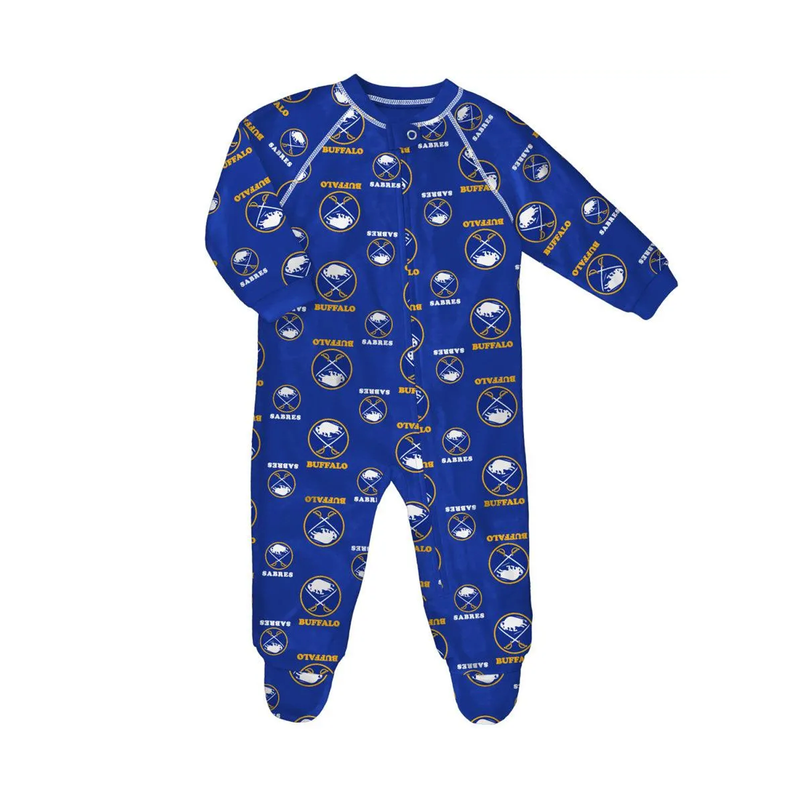 Outerstuff Newborn Buffalo Sabres Raglan Zip Coverall - Royal