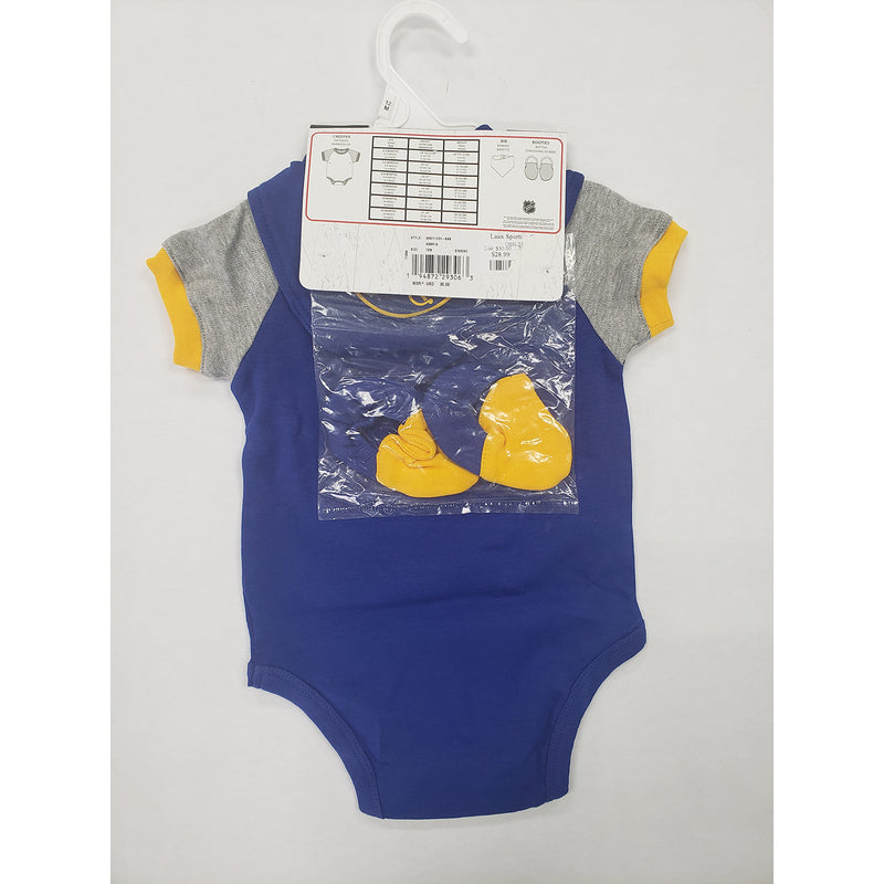Outerstuff Sabres Infant 3pc Creeper Set - lauxsportinggoods