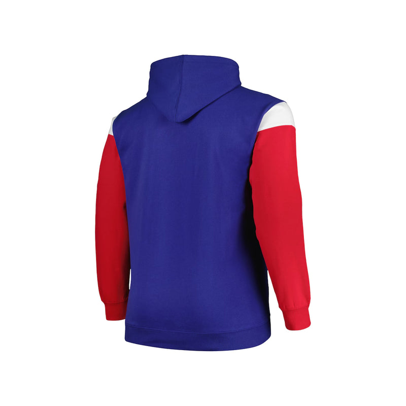 Fanatics Men's Buffalo Bills Fundamentals Cotton Fleece Colorblocked Pullover Hood