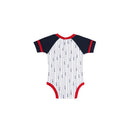 Outerstuff Infant Boston Red Sox Three-Piece Play Ball Raglan Bodysuit/Booties & Bib Set - lauxsportinggoods