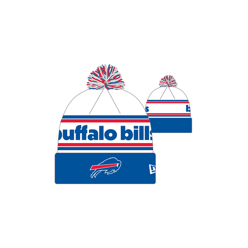 New Era Buffalo Bills Banded 19884 Cuffed Knit Hat - Royal - lauxsportinggoods