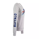 Cuce Women's Buffalo Bills Crewneck Fleece - Gray - lauxsportinggoods