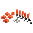 AMS Bowfishing Original EverGlide Safety Slide Kit for 5/16 Arrows - 5 Pack - Orange - lauxsportinggoods