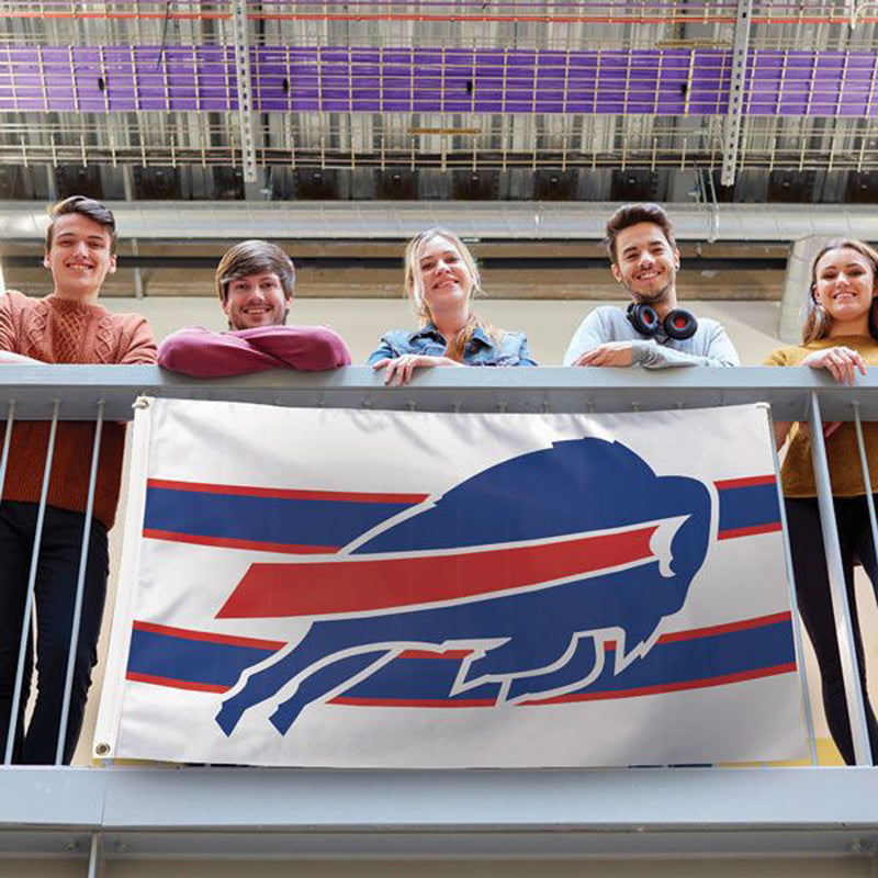 Wincraft Buffalo Bills Away Stripes  Deluxe Flag - 3' X 5'