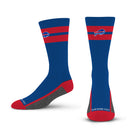 For Bare Feet Adult A577 Double Tube Stripe Team Sock - Large - lauxsportinggoods