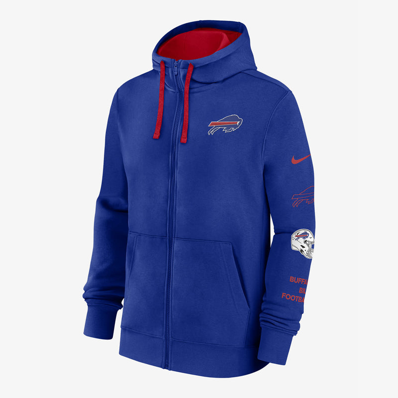 Fanatics Nike Men's Buffalo Bills Club Full Zip Hoodie - Royal