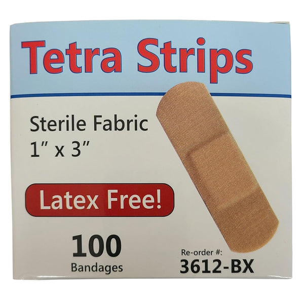 Tetra - Latex Free Flexible Fabric Bandages - 100/Box