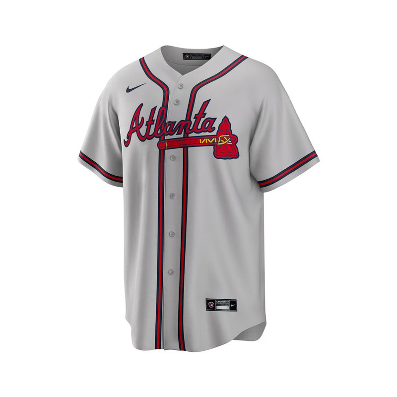 Fanatics Nike Men's Atlanta Braves Ronald Acuna Jr. S/S Limited Jersey - Grey