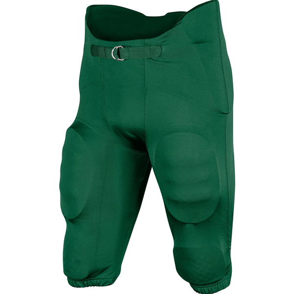 Open Box Champro Adult Terminator-2 Integrated Football Pants - F Green - L