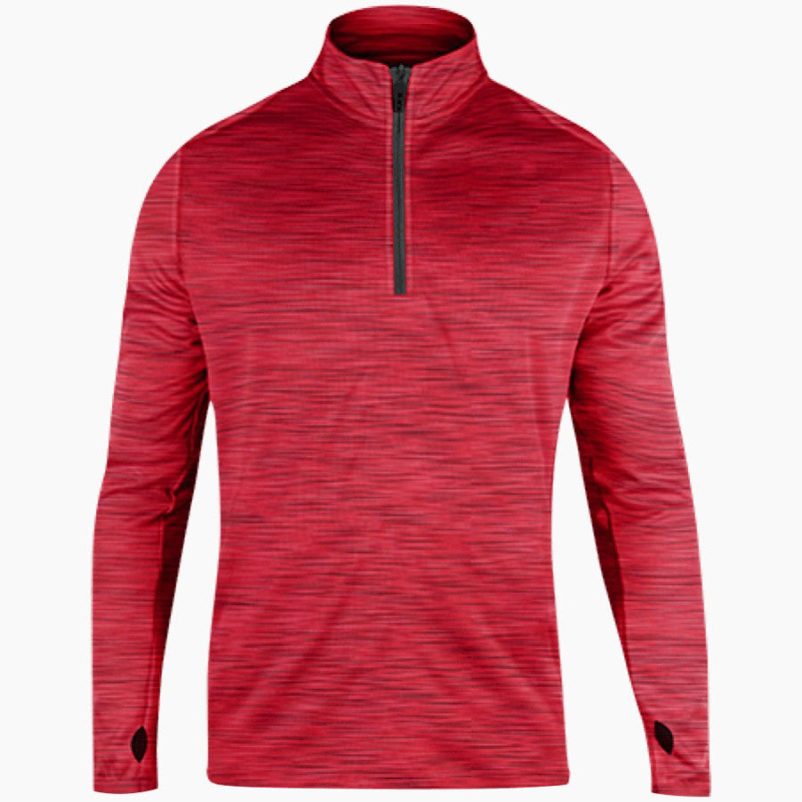 Acrux Men's 1/4 Zip Drop Tail Heather Performance Pullover
