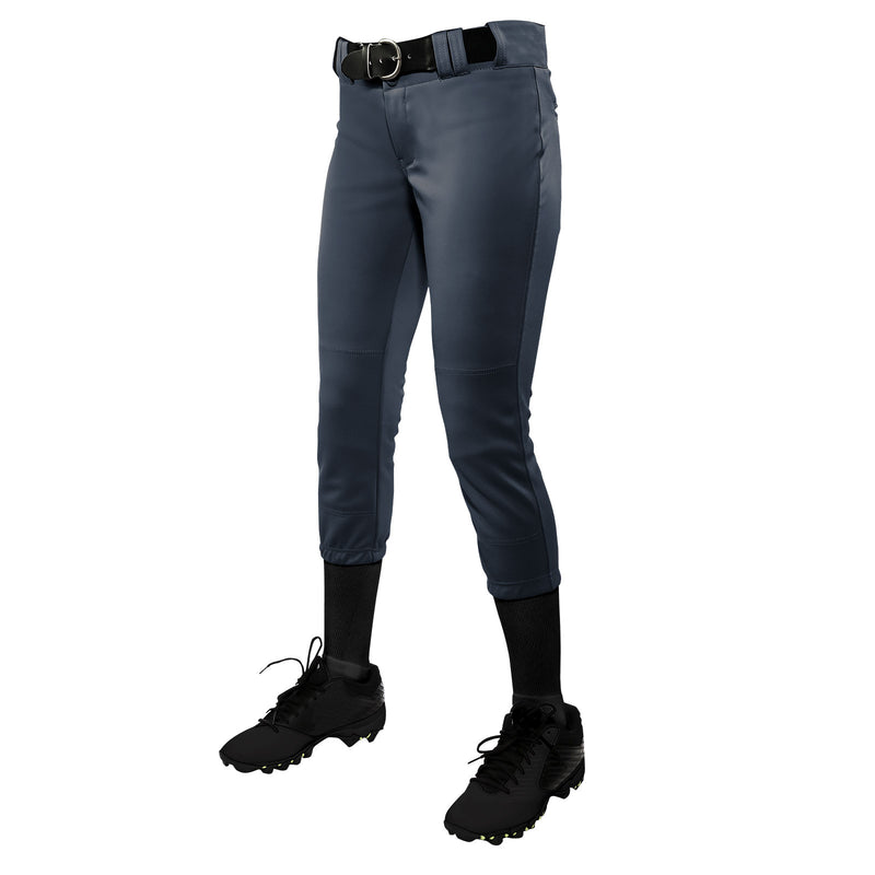 Open Box Champro Women's Low-Rise Softball Pant-Medium-Graphite - lauxsportinggoods