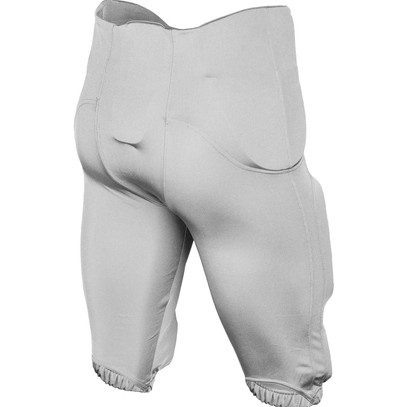 Open Box Champro Adult Terminator-2 Integrated Football Pants - Silver - 2XLarge - lauxsportinggoods