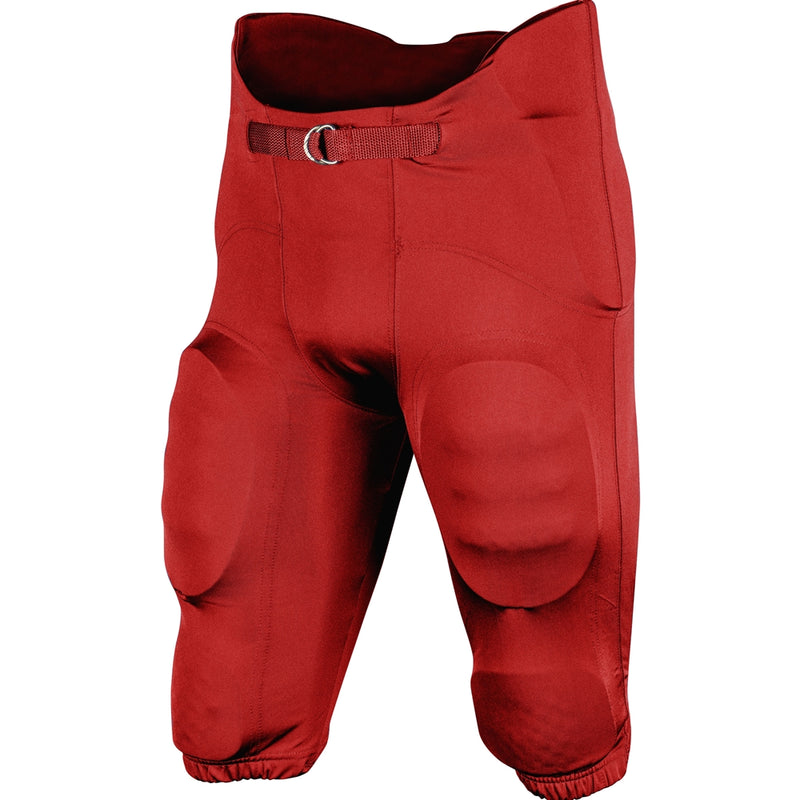 Open Box Champro Adult Terminator-2 Integrated Football Pants - Scarlet - Large