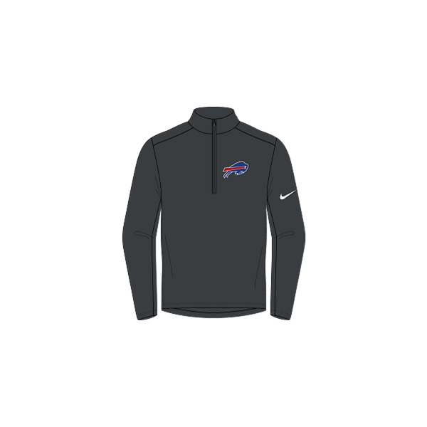 Fanatics Nike Men's Buffalo Bills Pacer Half Zip Pullover - Black