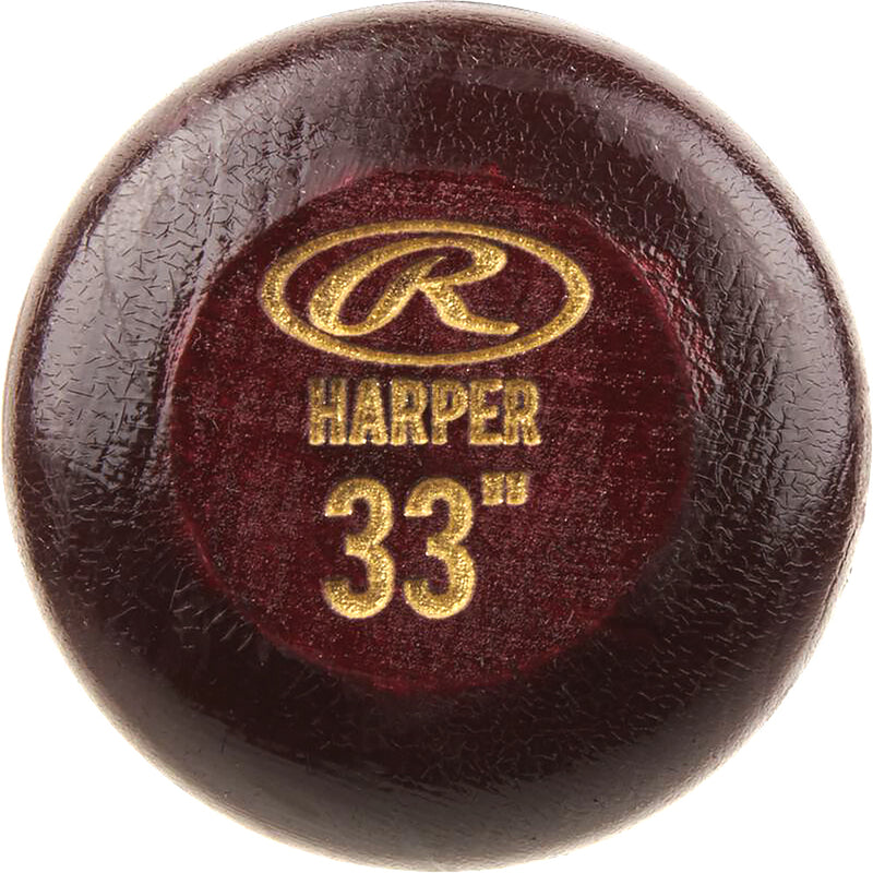 Rawlings Bryce Harper Pro Label Wood Bat Maple Baseball Bat - lauxsportinggoods