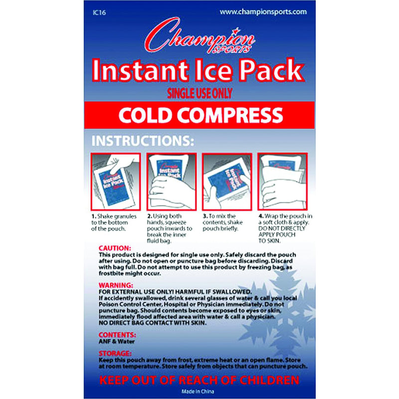 Champion Sports - Instant Cold Compress - lauxsportinggoods