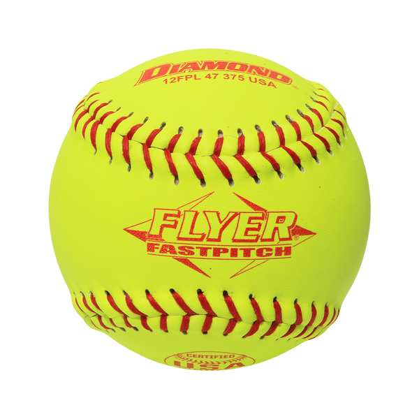 Diamond Sports 12FPL 47 375 USA FastPitch Leather Softball - 12 inch - 1 Dozen