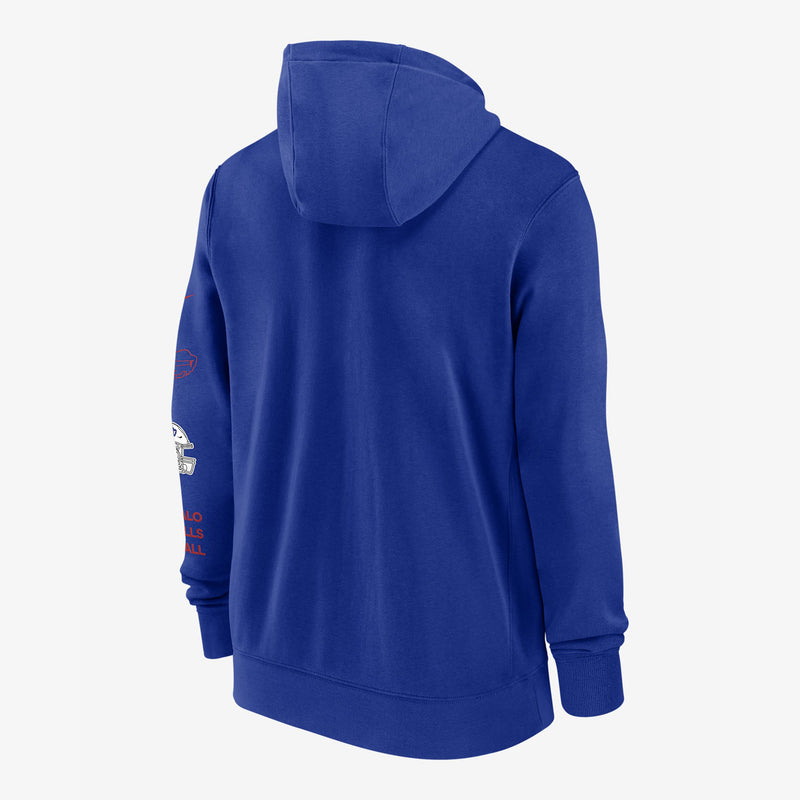 Fanatics Nike Men's Buffalo Bills Club Full Zip Hoodie - Royal