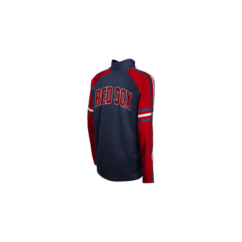 Outerstuff Boy's Boston Red Sox Third Base Blocker Half-Zip Pullover Jacket