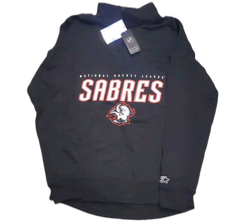 Starter Men's Buffalo Sabres Full Front Screen Classic 1/4 Zip Pullover