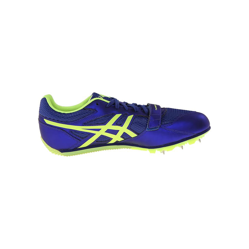 Open Box ASICS AS-5054-12 Turbo Jump 2 Track And Field Shoe,Deep Blue/Flash Yellow,12 M US - lauxsportinggoods