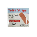 Tetra - Latex Free Adhesive Plastic Strips - 100/Box - lauxsportinggoods
