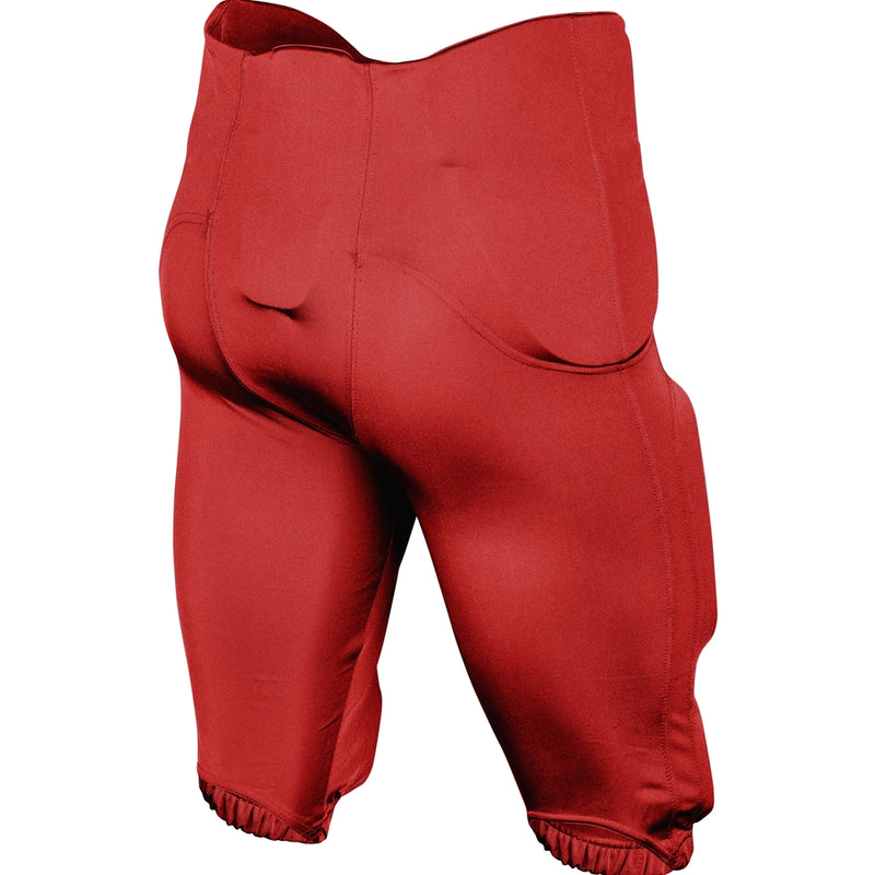 Open Box Champro Adult Terminator-2 Integrated Football Pants - Scarlet - Large