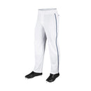 Open Box Champro MVP Open Bottom Adult Piped Pant - White/Navy - Small - lauxsportinggoods