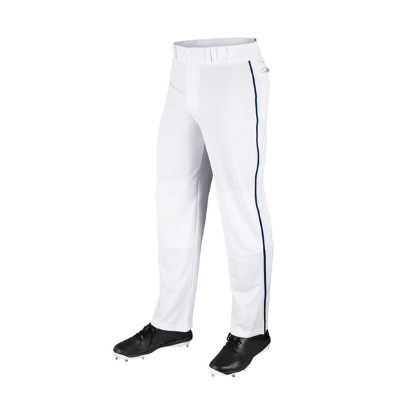 Open Box Champro MVP Open Bottom Adult Piped Pant - White/Navy - Small