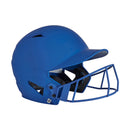 Champro HX Rise Batting Helmet w/Facemask - Royal - MD - lauxsportinggoods