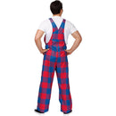 JH Design Buffalo Bills Buffalo Plaid Overalls Mens - lauxsportinggoods