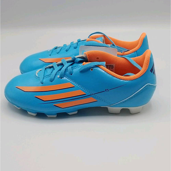 Open Box adidas Kids Unisex F5 TRX FG (Little Kid/Big Kid) Samba Blue/Glow Orange/Collegiate Purple Size 3 Little Kid M - lauxsportinggoods