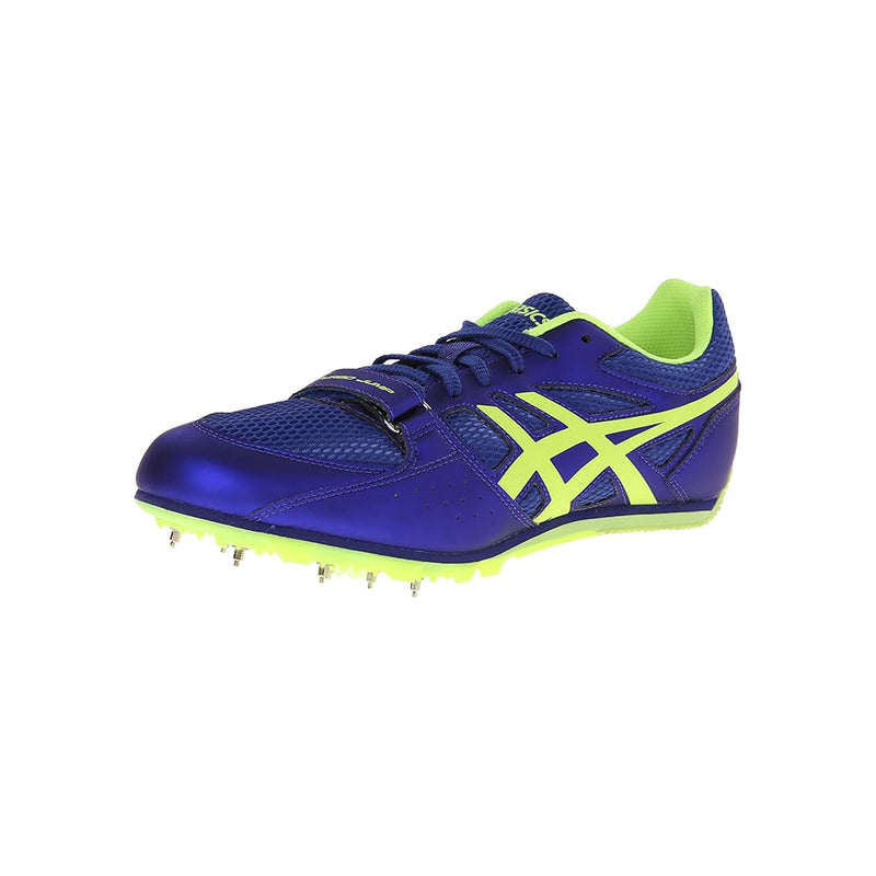 Open Box ASICS AS-5054-12 Turbo Jump 2 Track And Field Shoe,Deep Blue/Flash Yellow,12 M US - lauxsportinggoods