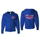 Zubaz Men's Buffalo Bills Full Zip Hoodie - Royal - lauxsportinggoods