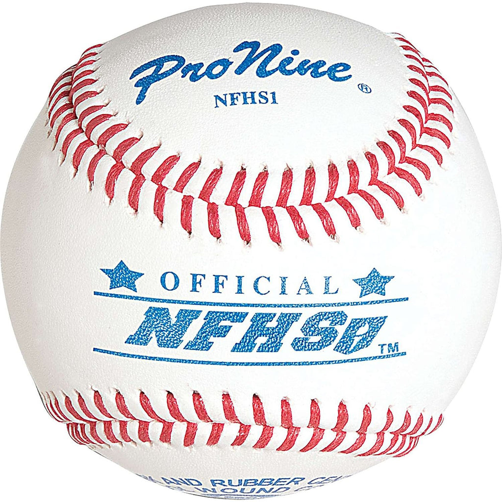 ProNine Sports - NFHS1 - Rubber Core Official Leather Baseball