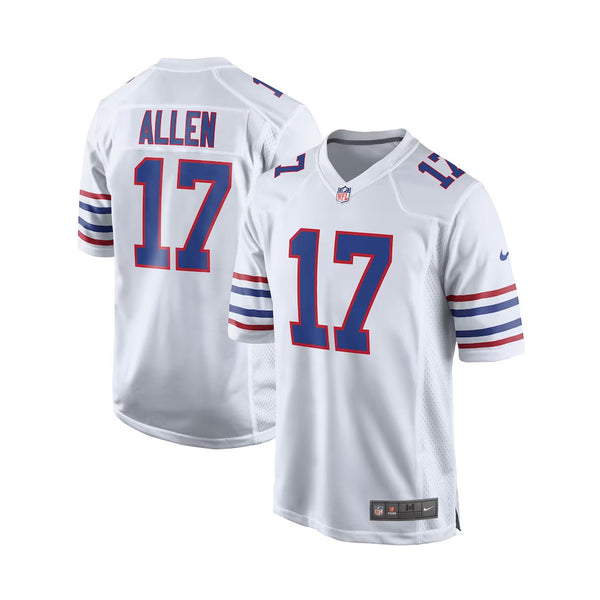 Fanatics Nike Men's Buffalo Bills Josh Allen #17 SS Limited Jersey - White - lauxsportinggoods