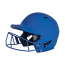 Champro HX Rise Batting Helmet w/Facemask - Royal - MD - lauxsportinggoods