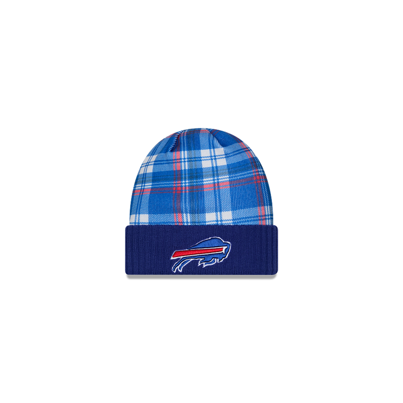 New Era Buffalo Bills NFL 2024 Striped Cuffed Knit Hat - Royal