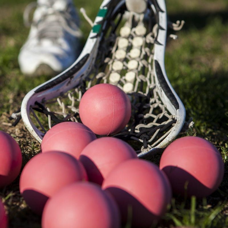 Champion Sports - Sponge Practice Lacrosse Balls - 1 Dozen - Pink - lauxsportinggoods