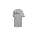 Outerstuff Boy's New York Yankee Field Core Solid Button SS Baseball Tee - lauxsportinggoods