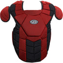 Tucci CC-1 Catcher's Baseball/Softball Chest Protector - Black/Scarlet - 13 inch - lauxsportinggoods