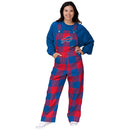 JH Design Buffalo Bills Buffalo Plaid Overalls Womens - lauxsportinggoods