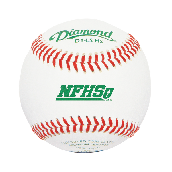 Diamond Sports D1-LS HS NFHS / NOCSAE Low Seam Baseball - 1 Dozen