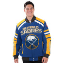 G-III Men's Buffalo Sabres Power Forward Racing Jacket - lauxsportinggoods