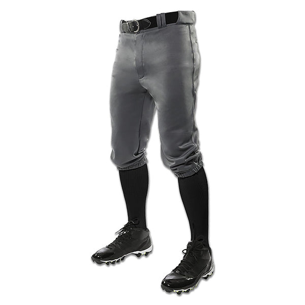 Open Box Champro Boys' Traditional Knicker Style Knee-Length Baseball Pants-Medium-Graphite - lauxsportinggoods