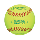 Diamond Sports DBPY Batting Practice Baseball - Optic Yellow - 1 Dozen - lauxsportinggoods