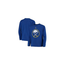 Outerstuff Boy's Buffalo Sabres Primary Logo Long Sleeve Coton Tee - lauxsportinggoods
